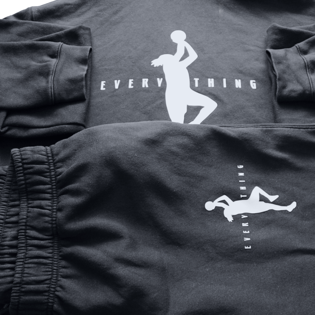 The black EVERYTHING tracksuit