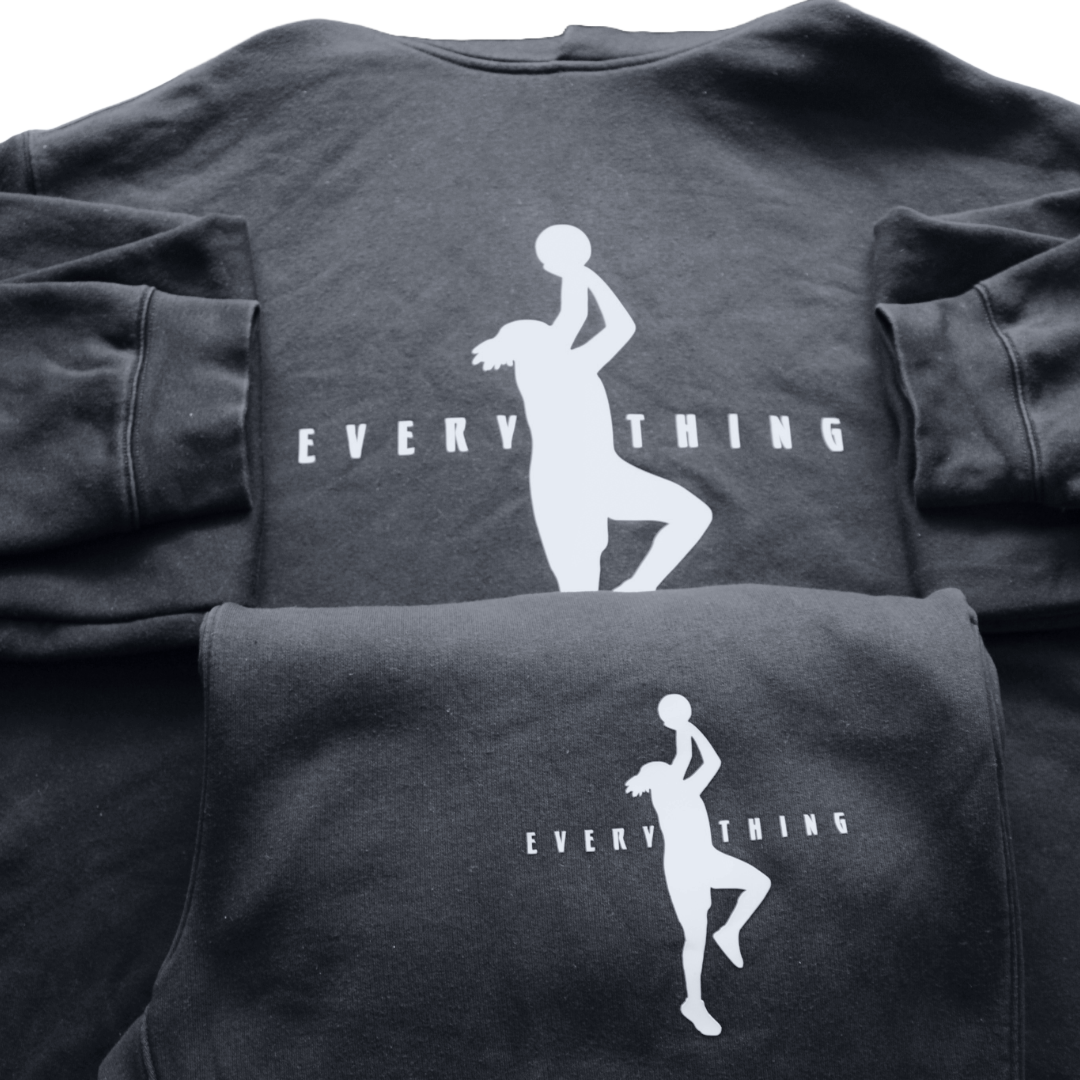 The black EVERYTHING tracksuit
